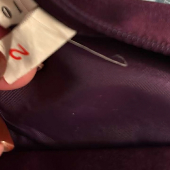 Embroidered Purple Satin Camisole By Impressions Xs - Picture 11 of 12